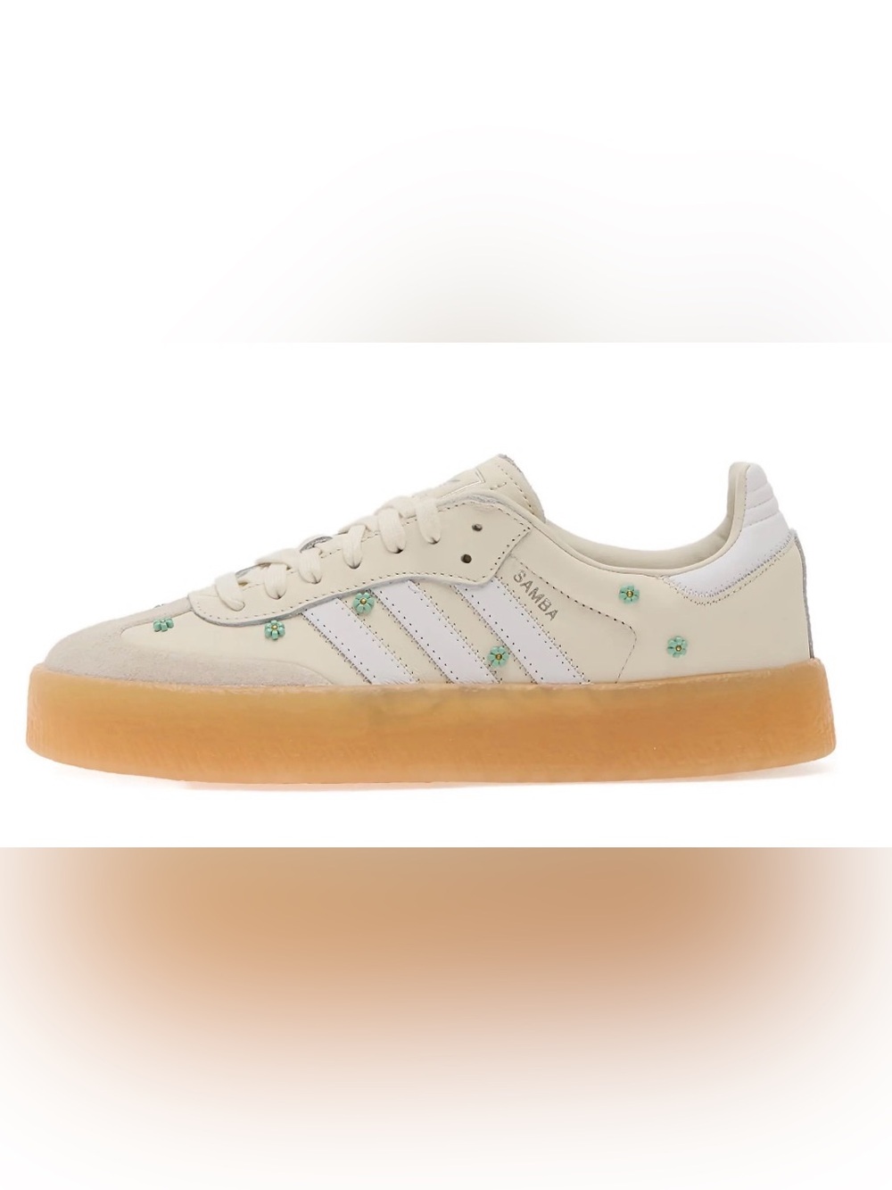 NWT Adidas Samba Floral-Embellished Sneakers Size 10 US